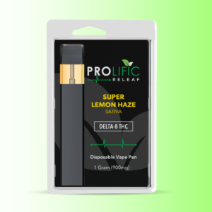 prolific releaf disposable vape pen super lemon haze sativa delta-8 thc 1 gram (900 mg)