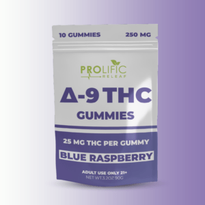 Blue Raspberry Gummies 250mg